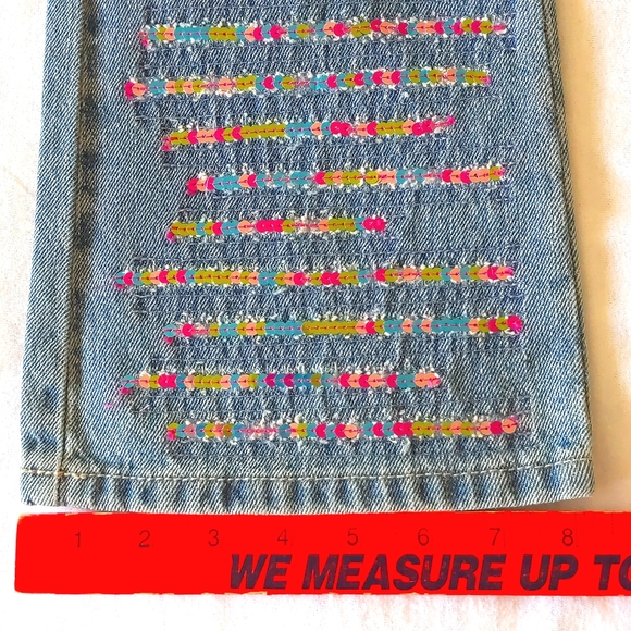 NWT. Limited Too Girl's Jeans with sparkling design. - Picture 4 of 5
